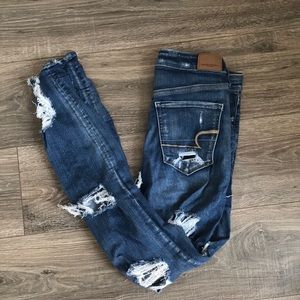 Super Ripped American Eagle Jeans